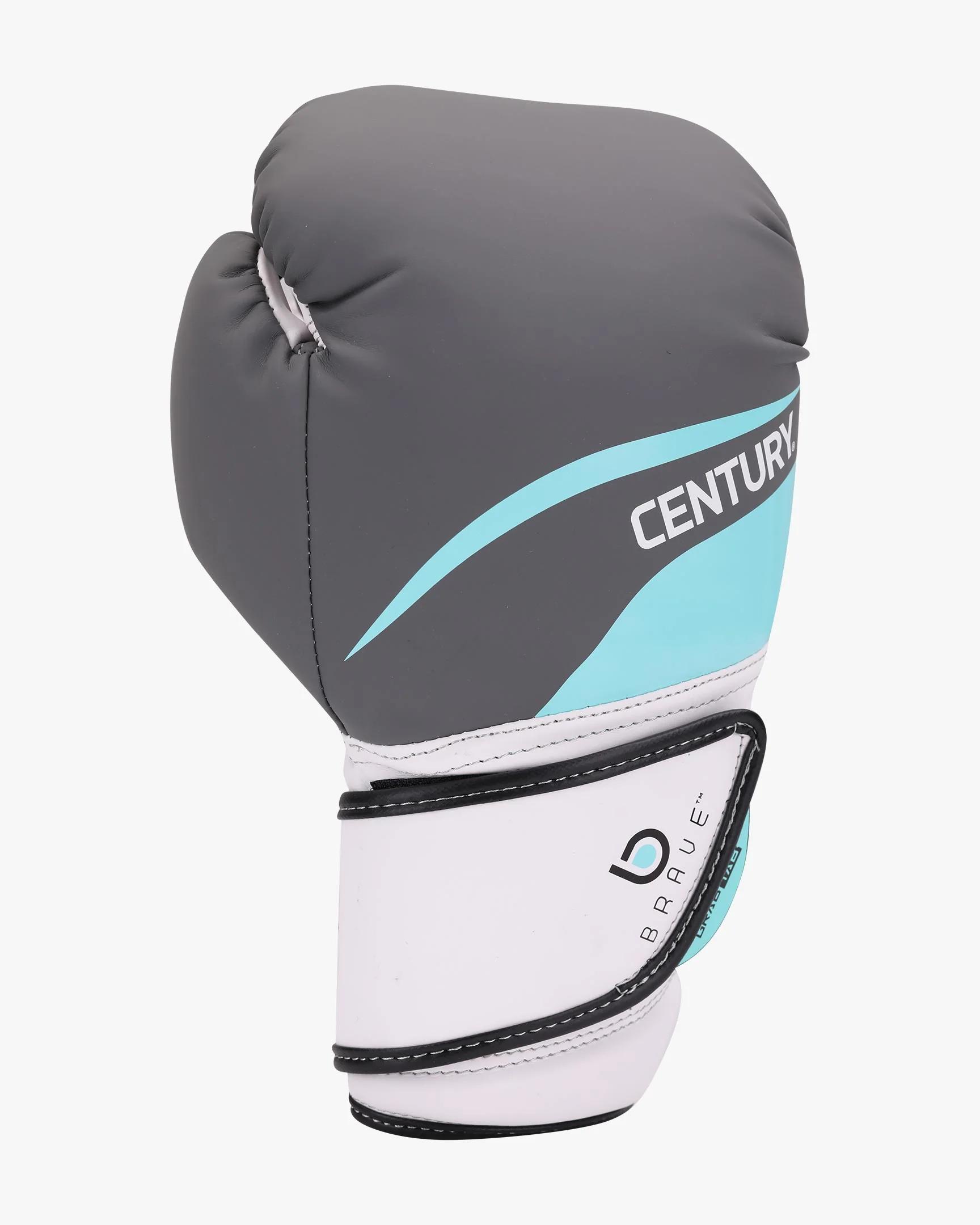 Brave Women's Boxing Gloves - White/Teal - Image 3